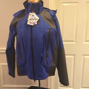 💕HOST PICK💕⬇️Price Drop⬇️Men’s Blue/black 3in1winter jacket removable fleece